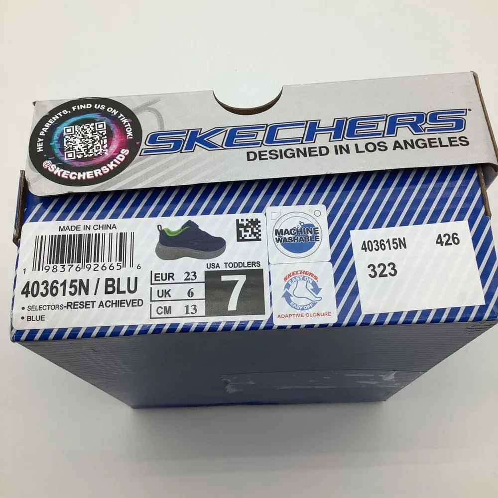 Skechers Kids Toddler Selectors Reset‎ Achieved Easy On Washable Shoes Size 7